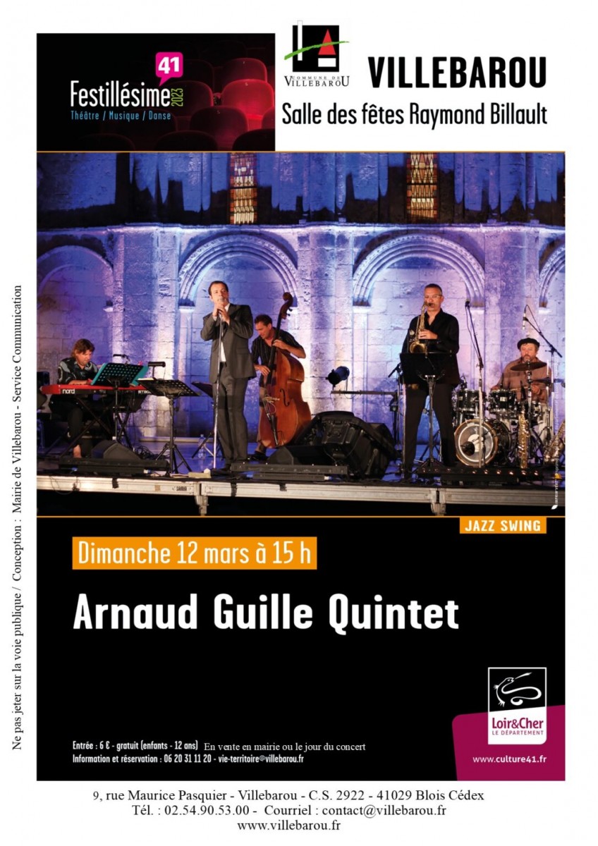 Concert jazz Arnaud Guille Quintet