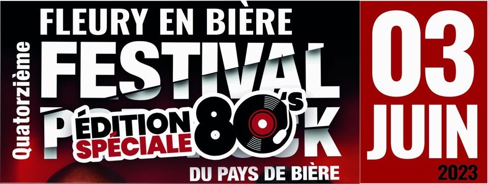 Festival pop rock de Fleury en Bire thme 80s