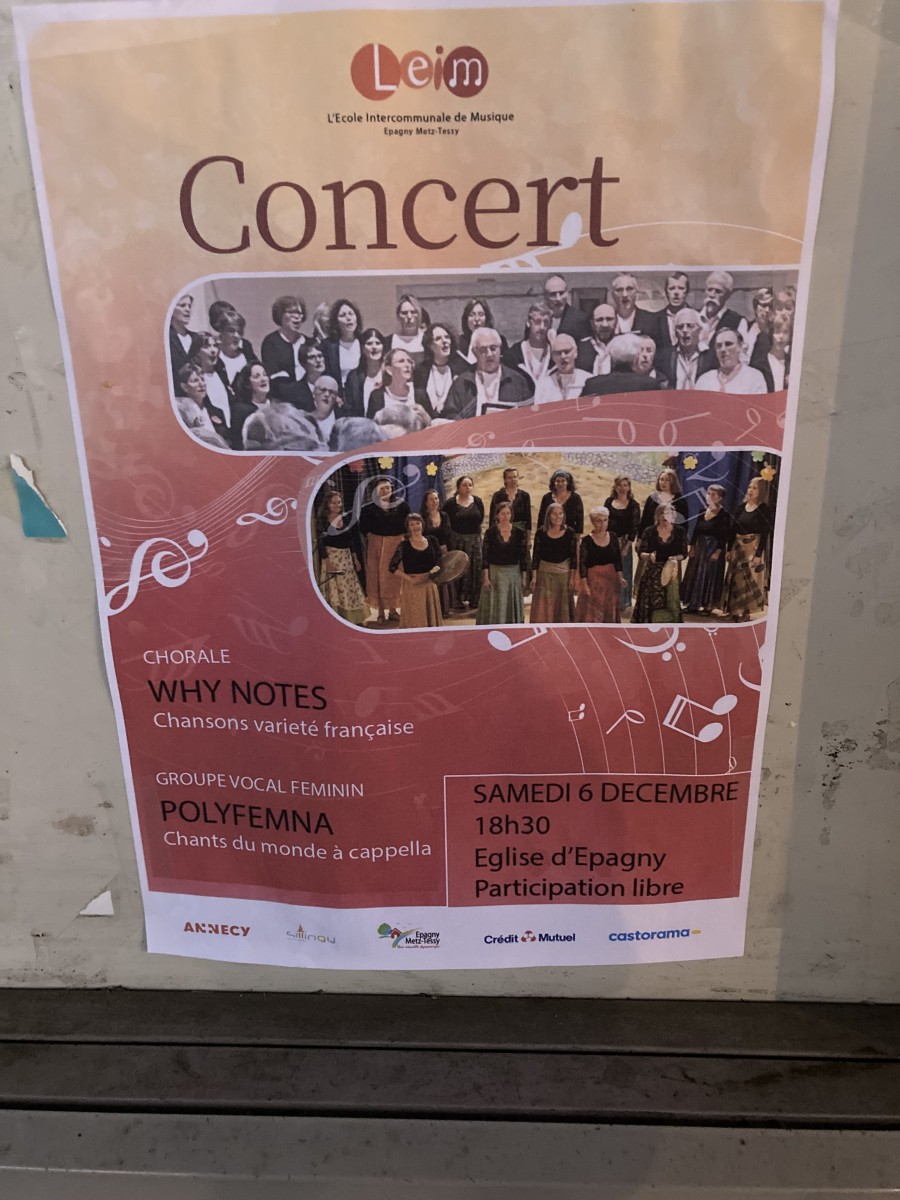 Concert chorales Epagny