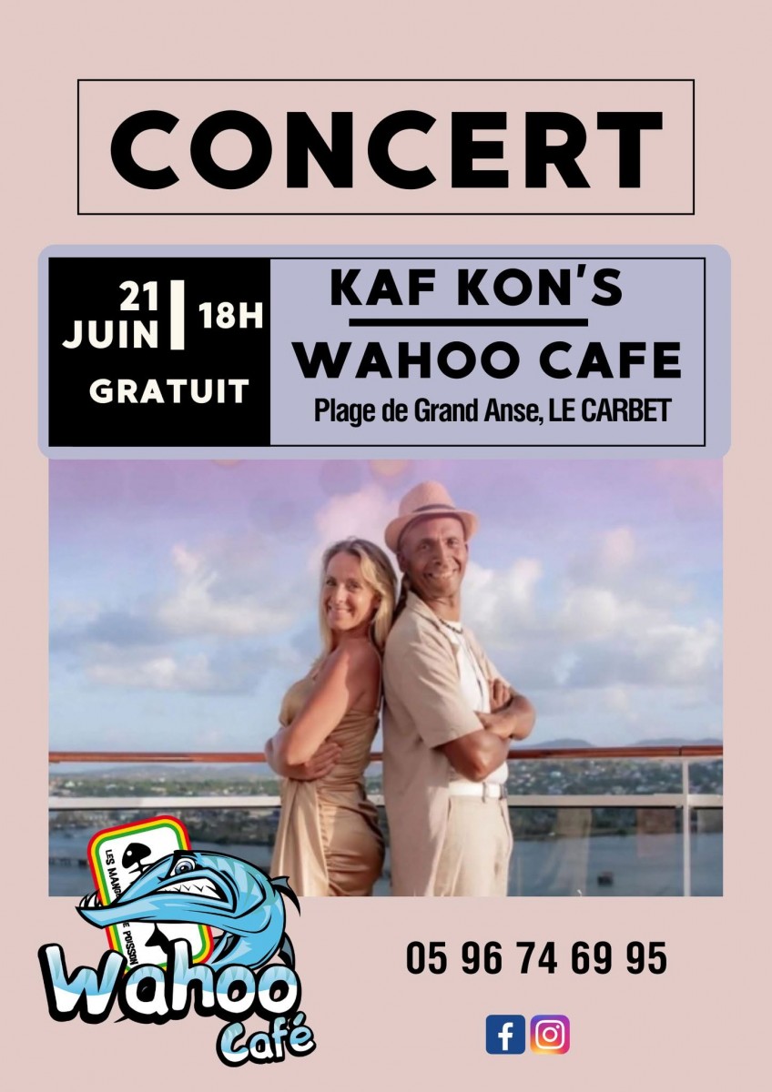 fête de la musique avec Kaf Kon's au carbet