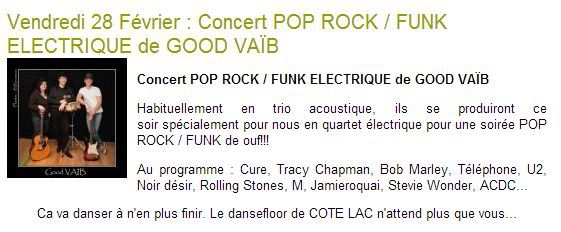 CONCERT ET DANSE