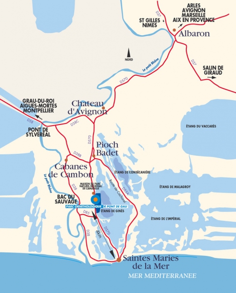LE PARC ORNITHOLOGIQUE AUX SAINTES MARIES