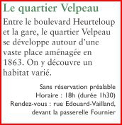 Laissez-vous conter le Quartier Velpeau