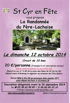 Randonnée du Pére Lachaise