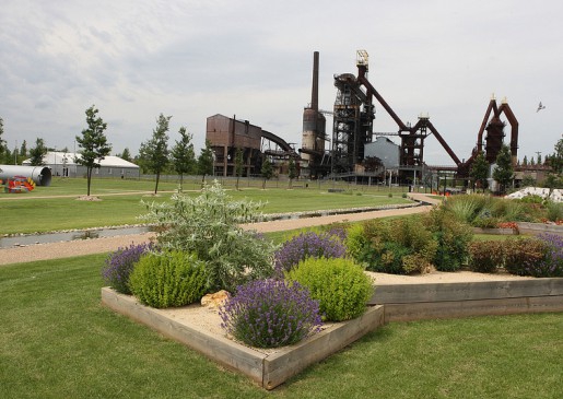 visite des jardins à Uckange
