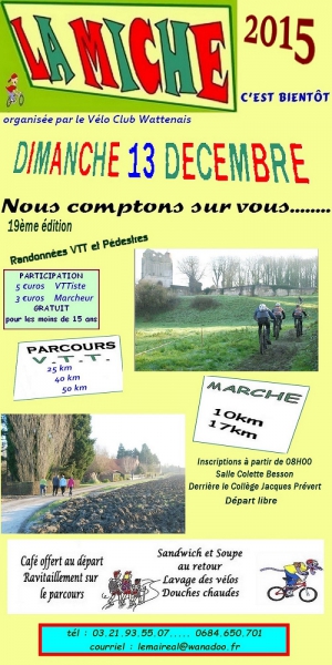 la miche , randonnée à watten