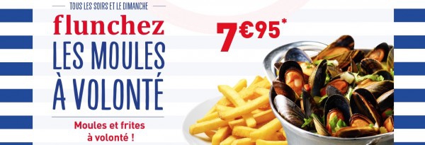Moules Frites à volonté Flunch