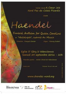 concert Haendel le 24 septembre à 20 h
