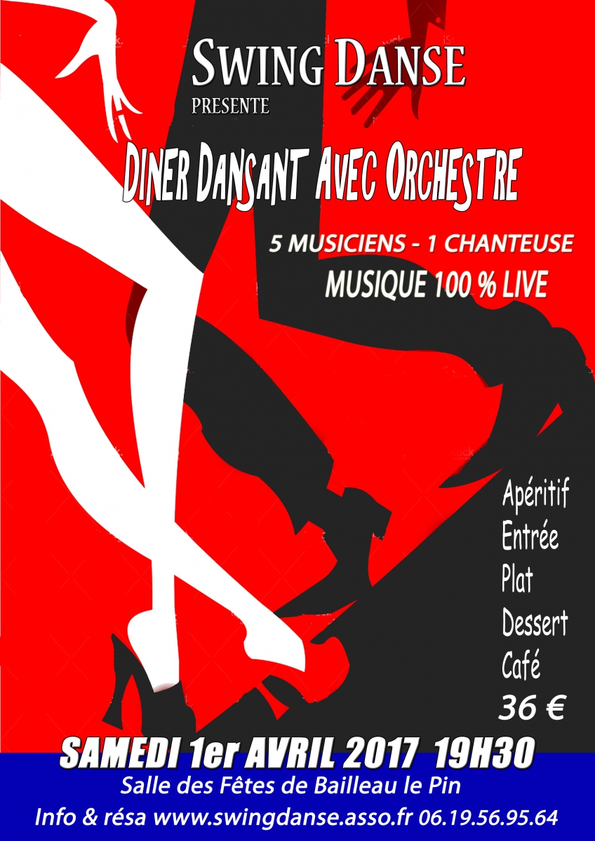 Dîner dansant avec orchestre à Bailleau le Pin