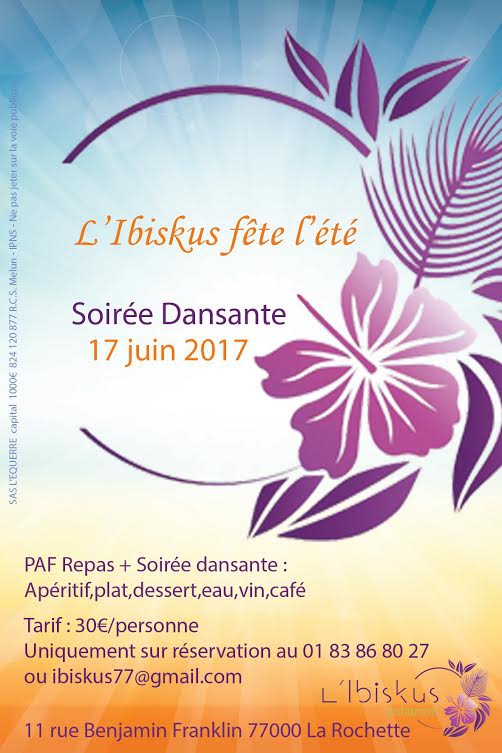 NOUVEAUTÉ : REPAS DANSANT : Fêtons l'été