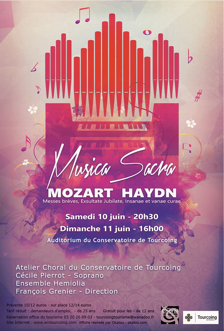 Musique sacrée, MOZART, HAYDN? à Tourcoing le 11 juin 2017 à 16h