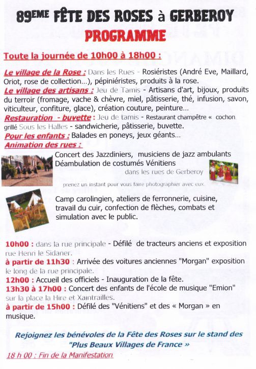 Pour info : Fête des roses à Gerberoy