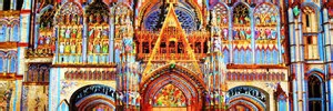 La cathédrale en lumière