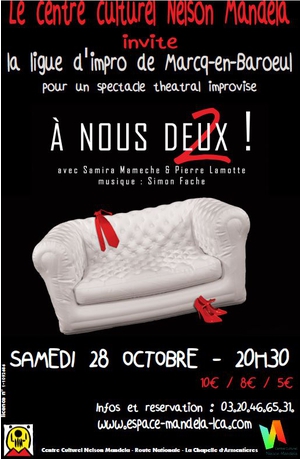 Théâtre d'improvisation samedi 28 octobre  20h30