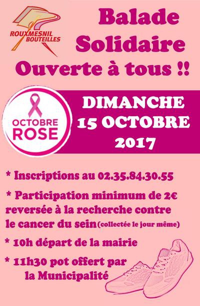MARCHE balade pour octobre rose