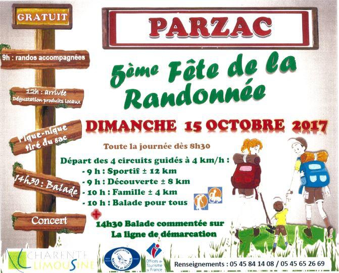 Fete de la randonnée à Parzac