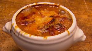 Soupe à l'oignon après notre ballade à Saignon