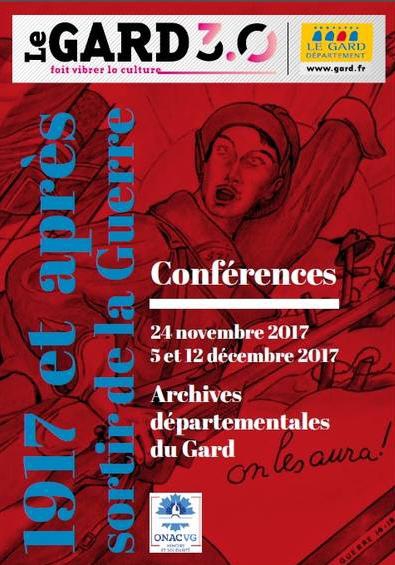 Conférence aux Archives départementales du Gard : la guerre de 14.