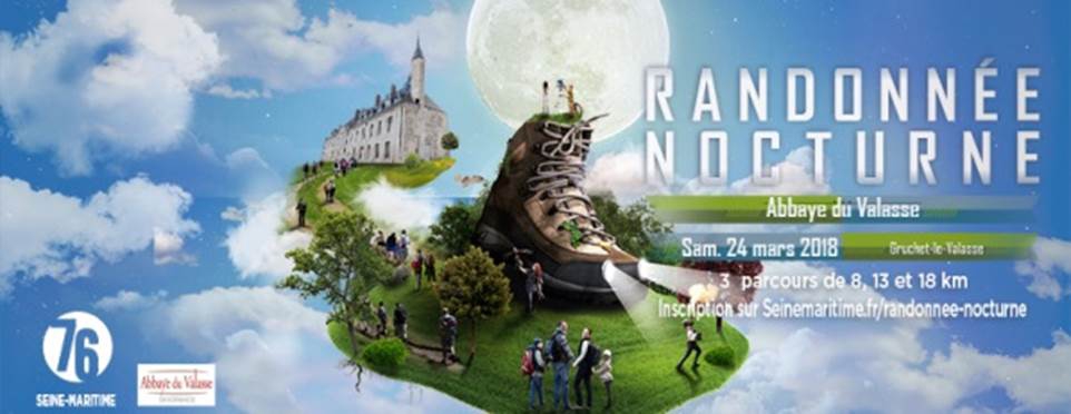randonnée nocturne à Gruchet le Valasse