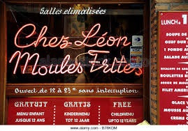 Repas moules frites chez LEON à Semecourt