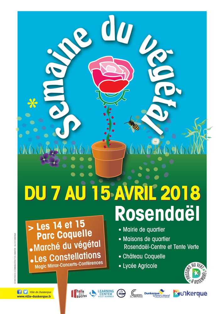 Marché du végétal Parc Coquelle à Rosendael.