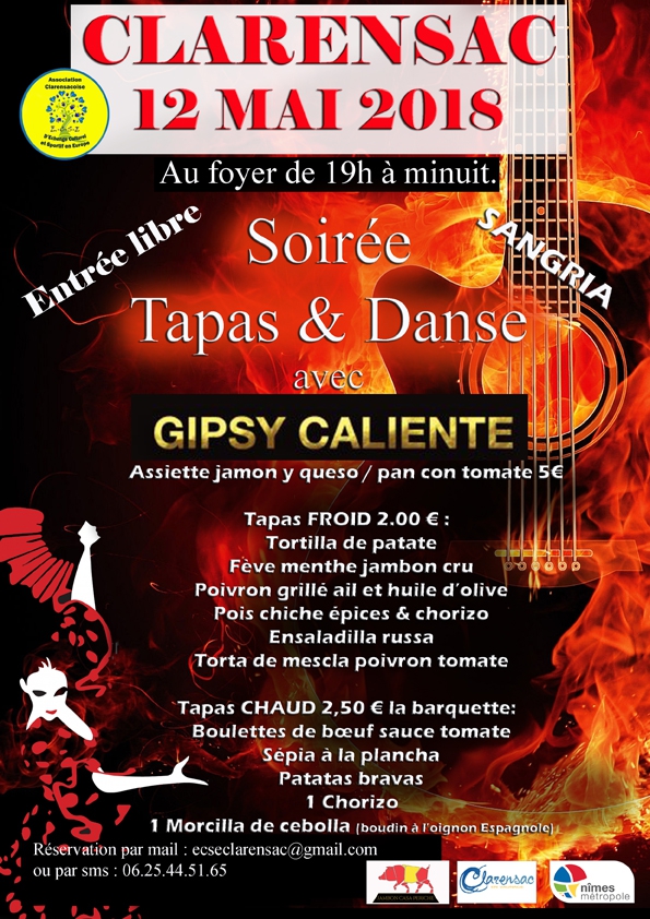 SOIREE GIPSY CALIENTE DE 19 H A MINUIT