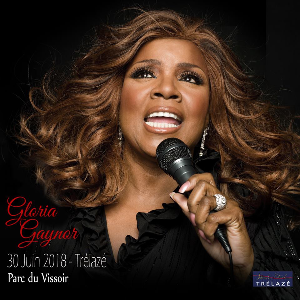 Concert de Gloria Gaynor au parc du vissoir à Trélazé.