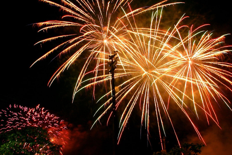 Feux d'artifice à Talloires