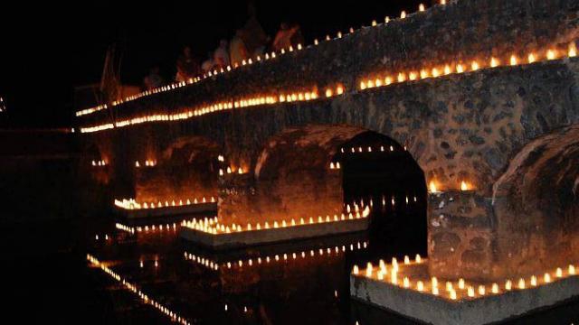 fete des lumières à St Pierre sur Erve