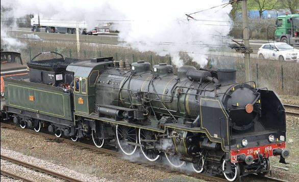 BALADE EN LOCOMOTIVE A VAPEUR - départ de Rouen