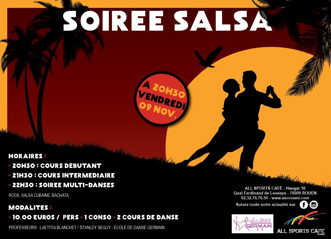 Danse Soirée SALSA Rouen