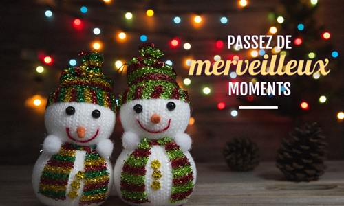 les illuminations de Noël dans nos 45 antennes.