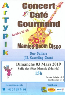 CAFE CONCERT A MANSLE
