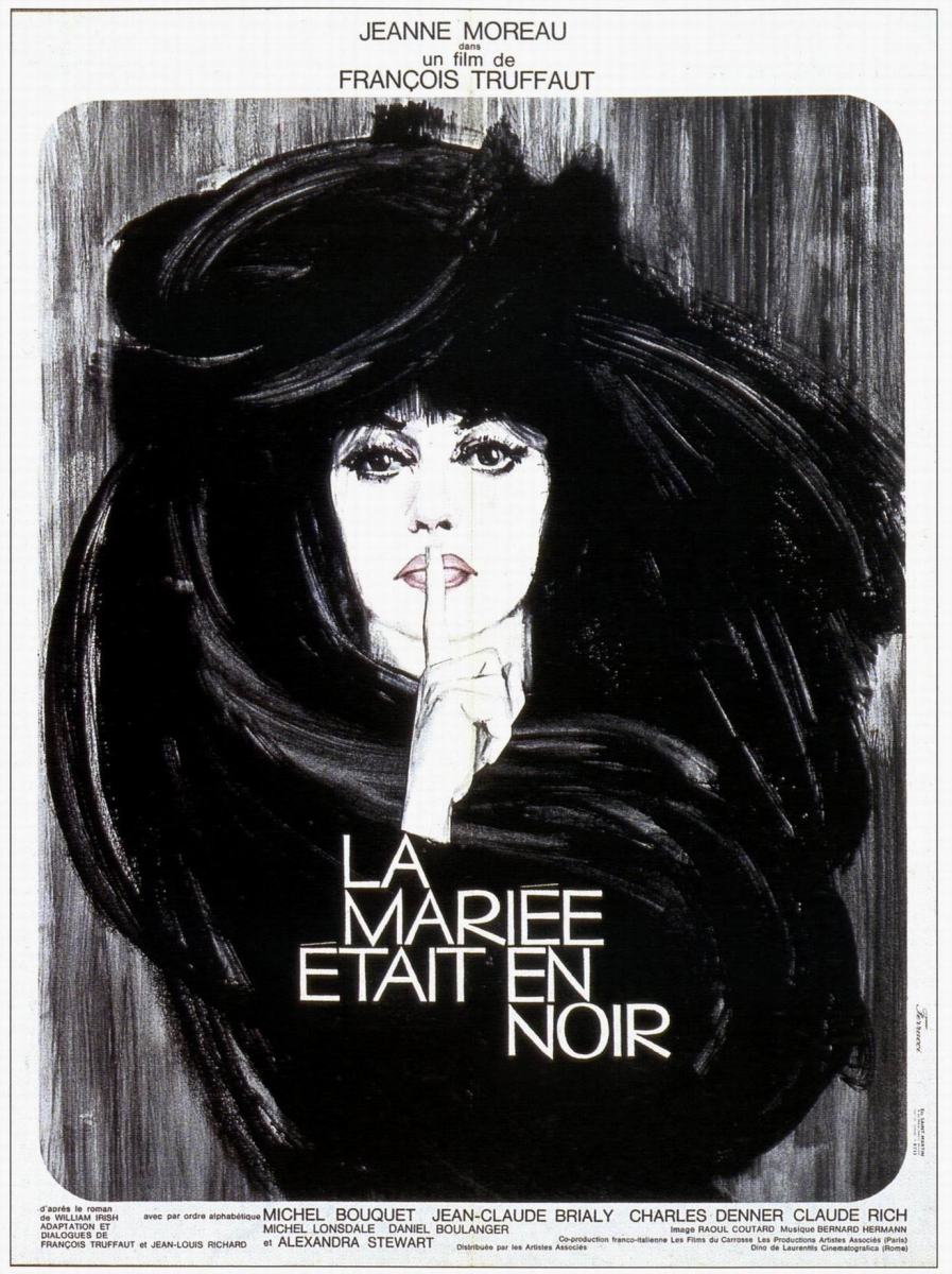Ciné Clep La mariée était en noir de Truffaut.