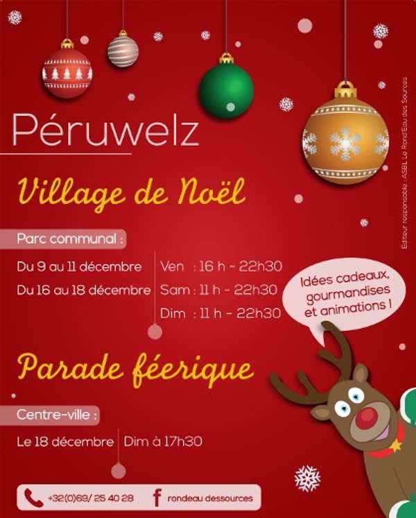 Parade de Noël à  Péruwelz, Belgique
