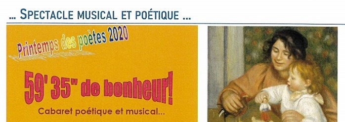 Spectacle musical poétique