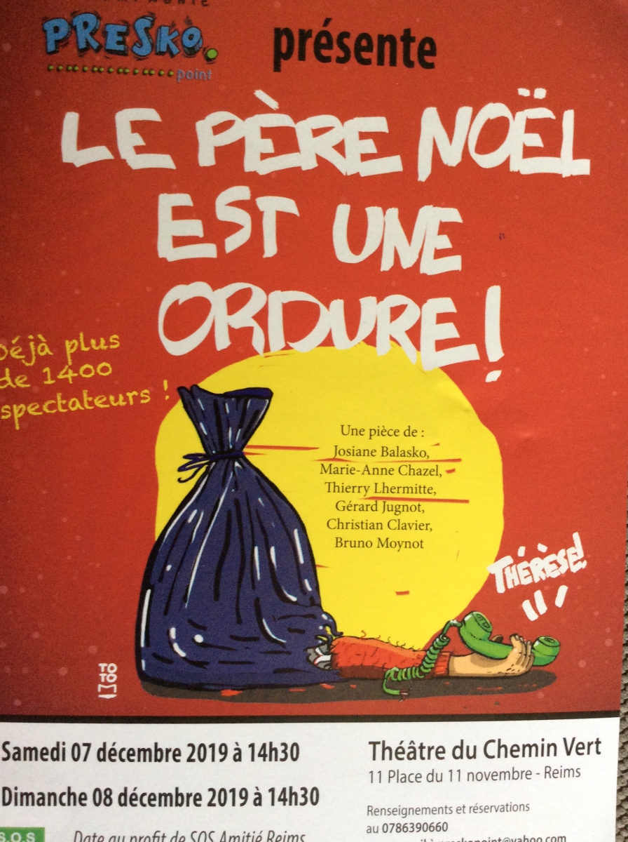 Sortie théâtre: Le Père Noël est une ordure