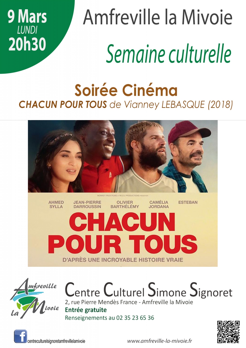 SOIREE CINEMA A AMFREVILLE LA MI VOIE
