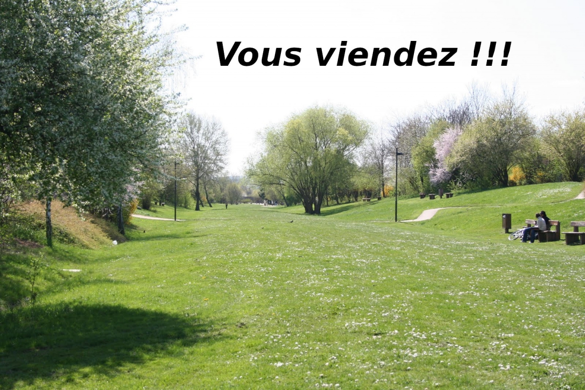 14h : randonnée cool (12km à 4 km/h) sur la coulée verte