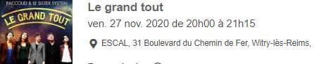 Concert à l'Escal: le grand tout.