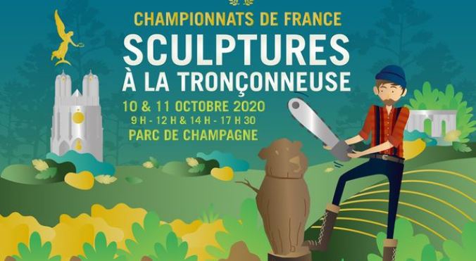concours de sculptures à la tronçonneuse