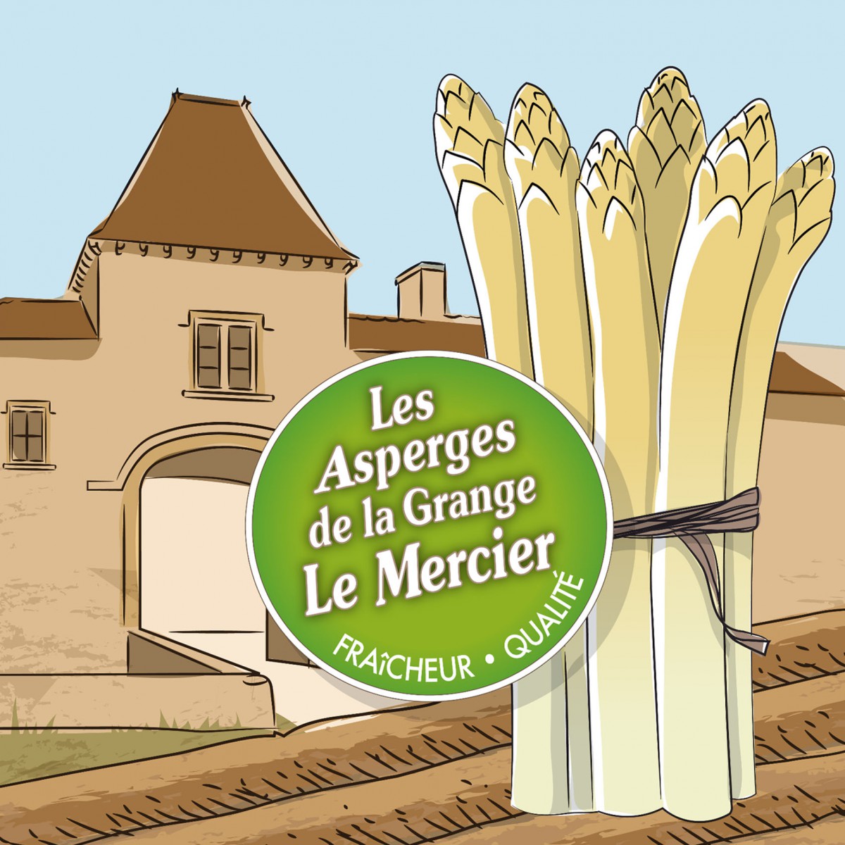 Balade + achat d'asperges directement à la ferme