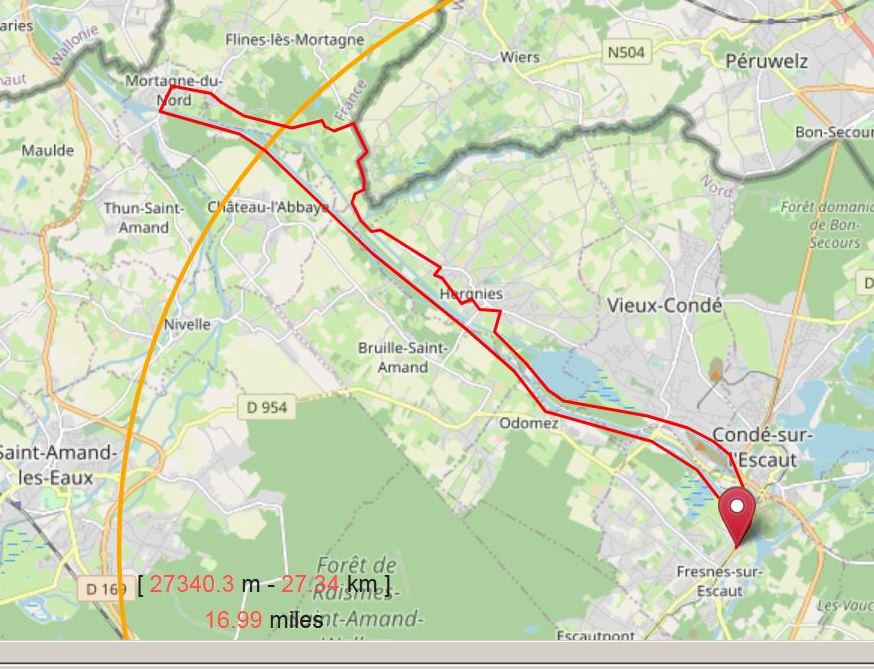 vélo De Fresnes à Mortagne