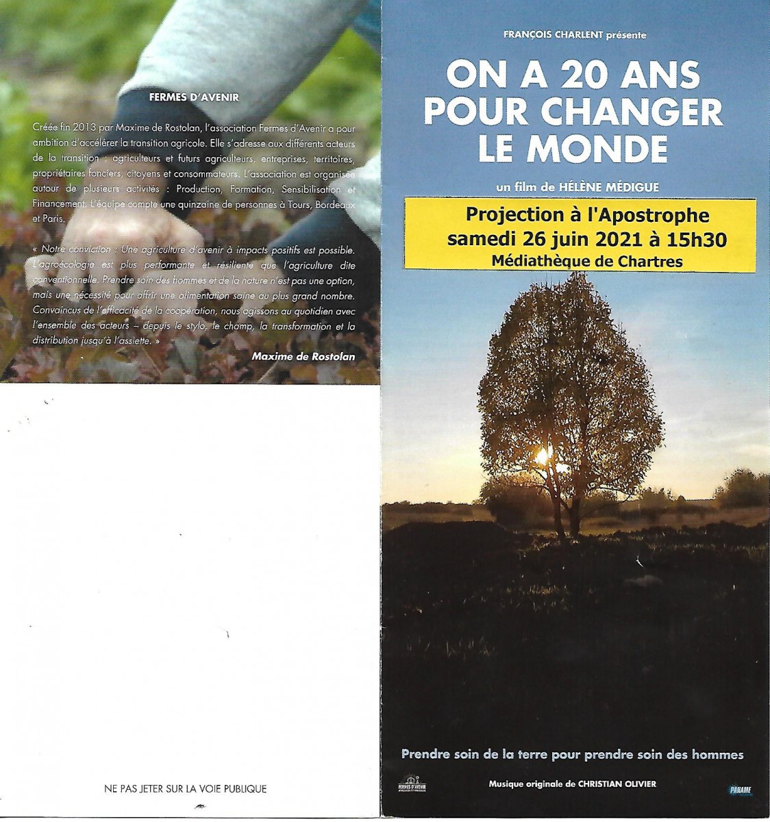Cinema '20 ans pour changer le monde' et pourquoi pas le refaire sobrement après