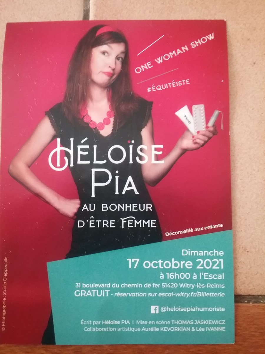 Heloise Pia au bonheur d'être une femme... spectacle gratuit