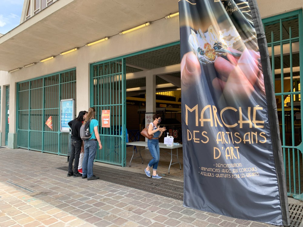 Le marché des artisans d'art au Boulingrin