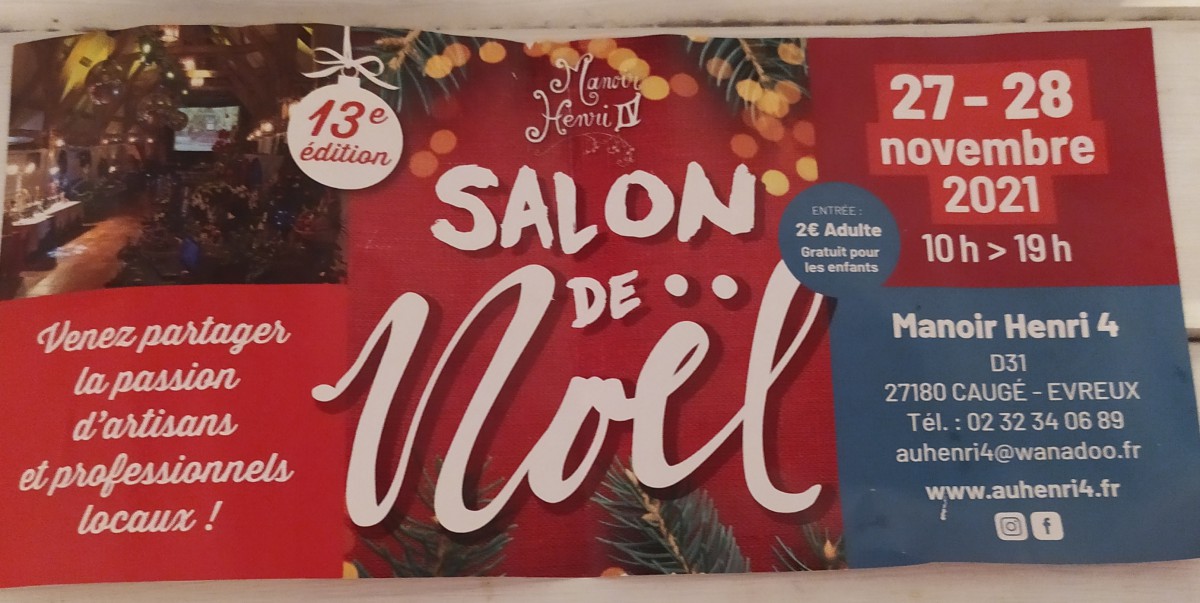 Marché de Noël au manoir Henri IV Caugé près d'Évreux