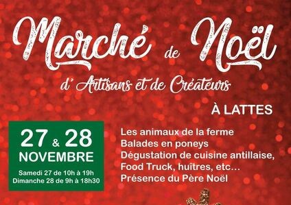 marché de Noel, artisans et créateurs de Lattes