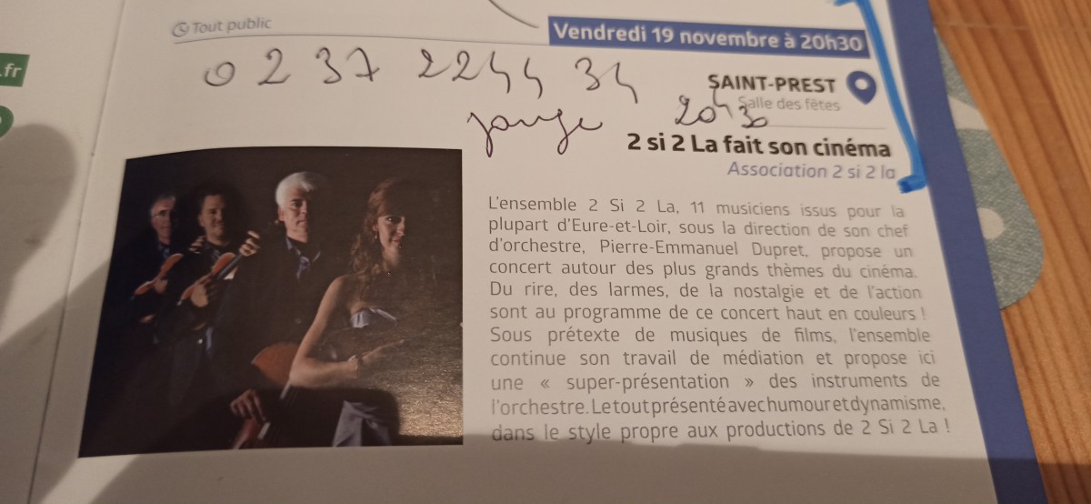 Concert musiques du cinéma