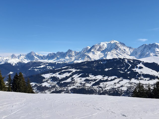 En altitude face au Mt-Blanc